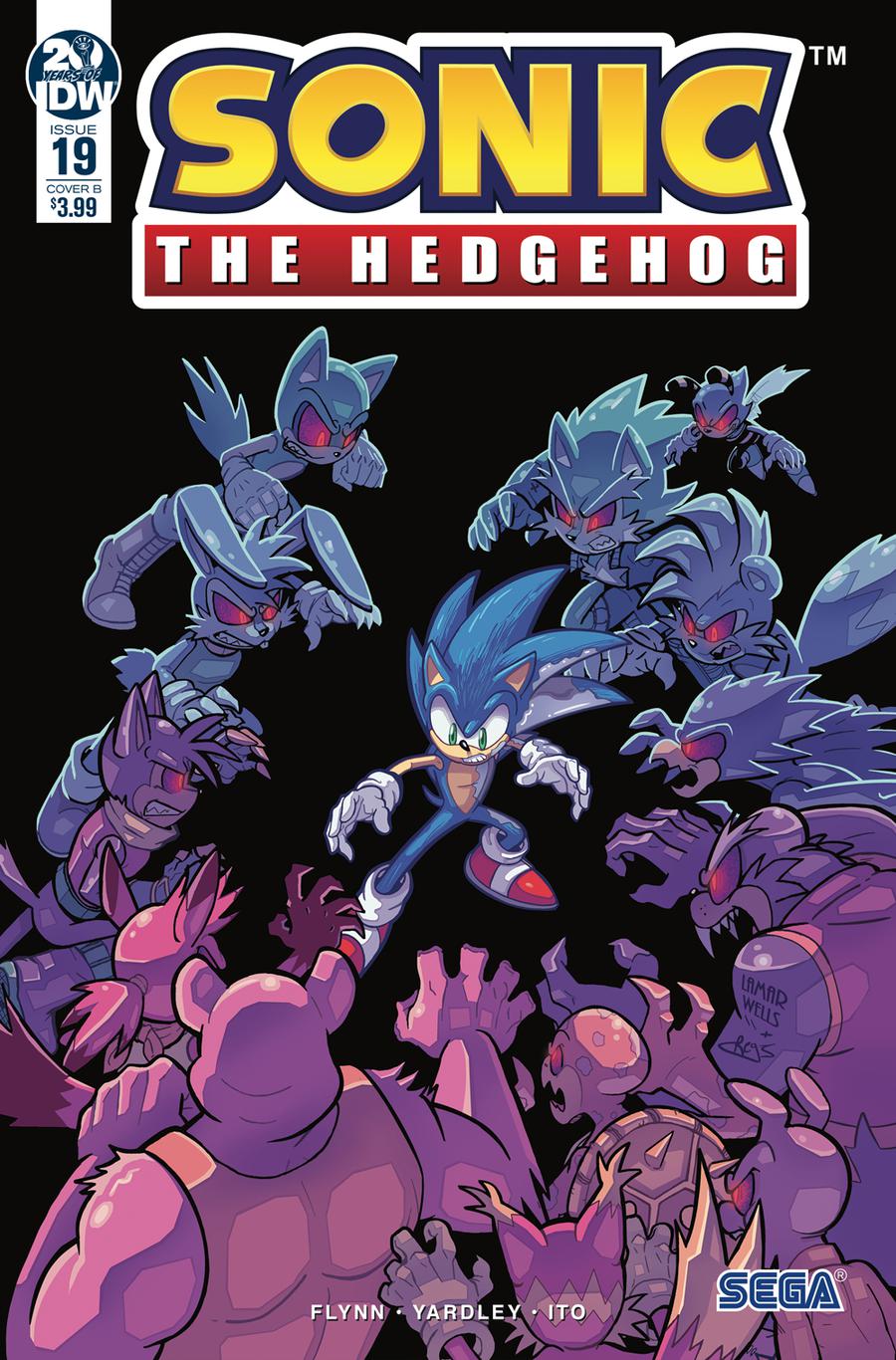 Sonic The Hedgehog Vol 3 #19 Cover B Variant Lamar Wells & Reggie Graham Cover