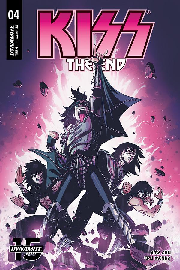 KISS The End #4 Cover B Variant Reilly Brown Cover