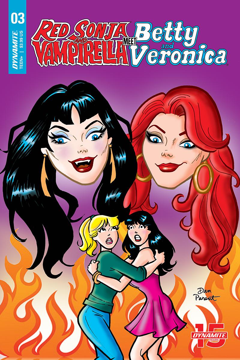 Red Sonja And Vampirella Meet Betty And Veronica #3 Cover D Variant Dan Parent Cover