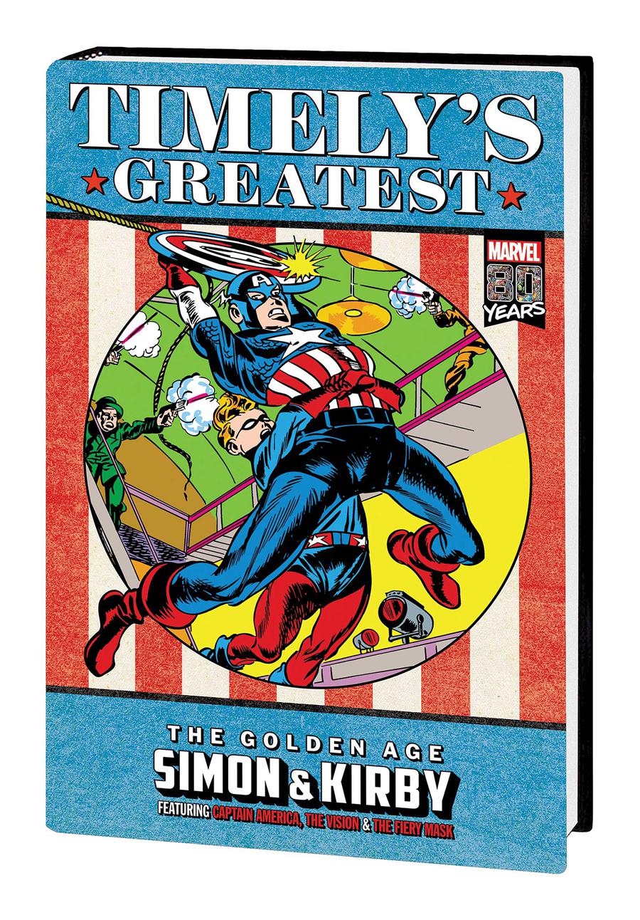 Timelys Greatest Golden Age Simon & Kirby Omnibus HC Direct Market Jack Kirby Variant Cover