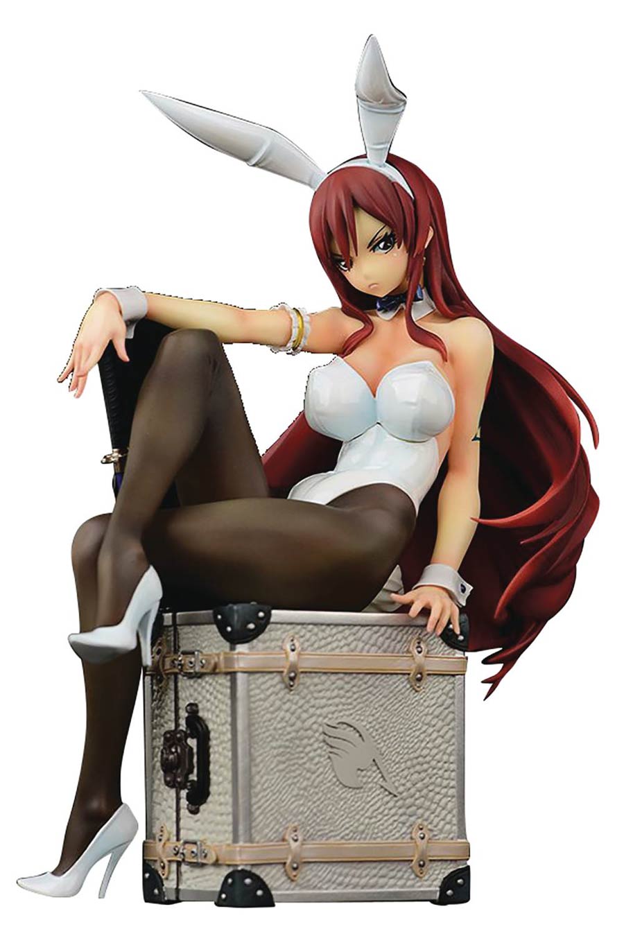 Fairy Tail Erza Scarlet Bunny Girl White 1/6 Scale PVC Figure