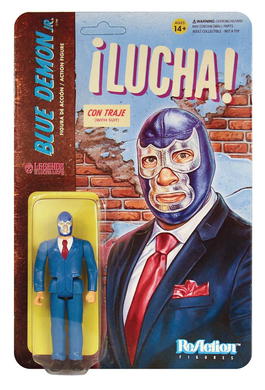 Lucha Libre Reaction Figure - Blue Demon Jr In Suit