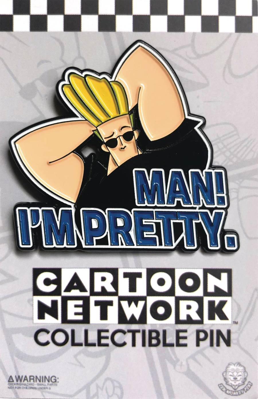 Johnny Bravo Pin - Man Im Pretty Quote