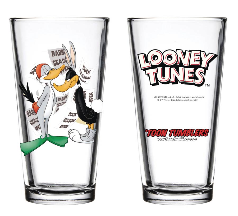Toon Tumblers Looney Tunes Rabbit/Duck Season Glass