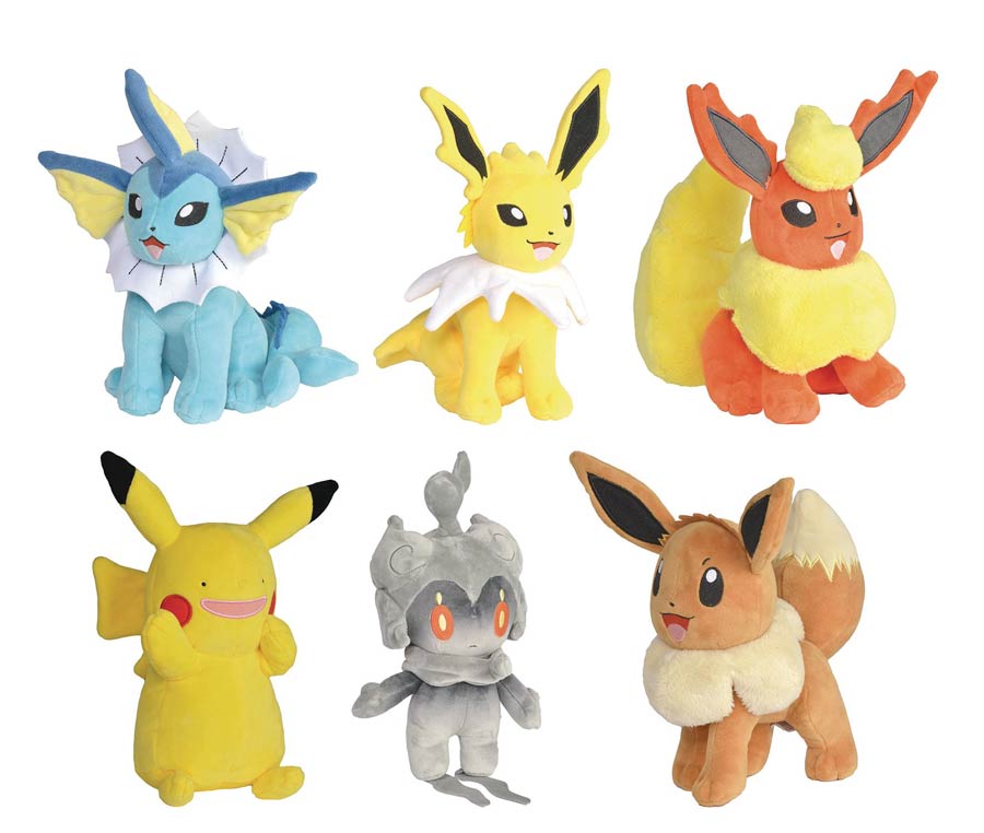 Pokemon Specialty 8-Inch Plush Wave 2 Assortment Case