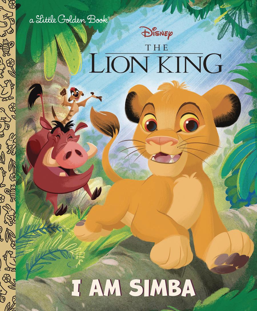 Disneys Lion King I Am Simba Little Golden Book HC