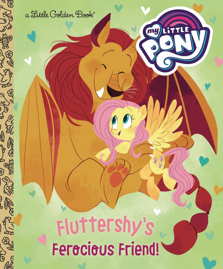 My Little Pony Fluttershys Ferocious Friend Little Golden Book HC