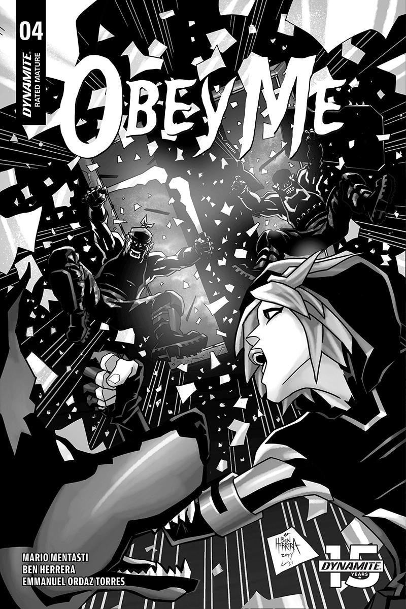 Obey Me #4 Cover B Incentive Ben Herrera Black & White Cover