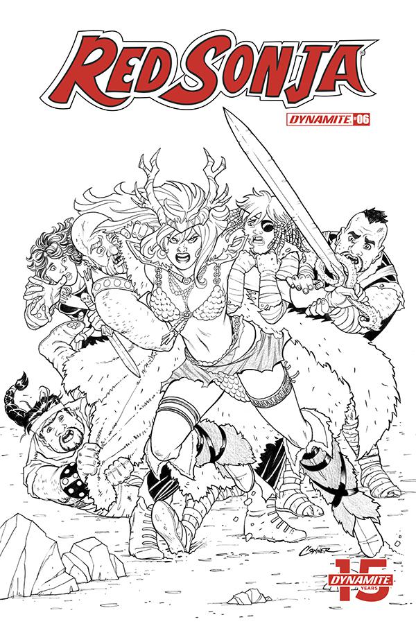 Red Sonja Vol 8 #6 Cover G Incentive Amanda Conner Black & White Cover