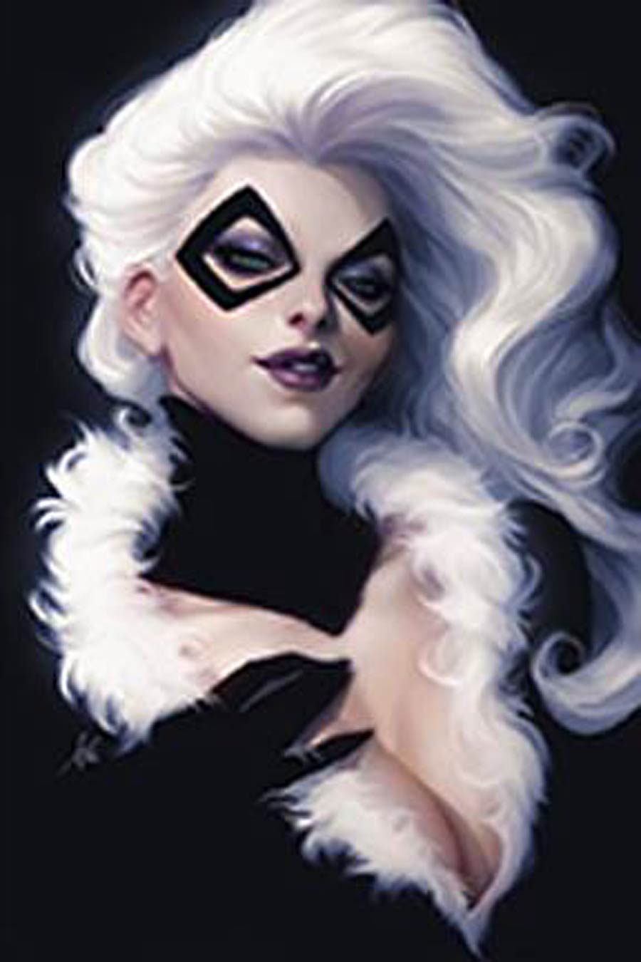 Black Cat #1 Cover L DF Variant Stanley Artgerm Lau Cover Signed By Jed MacKay