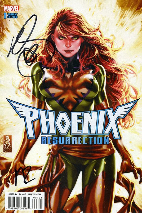 Phoenix Resurrection Return Of (Adult) Jean Grey #1 Cover X DF CSA Exclusive Variant Cover Signed By Mark Brooks & Matthew Rosenberg