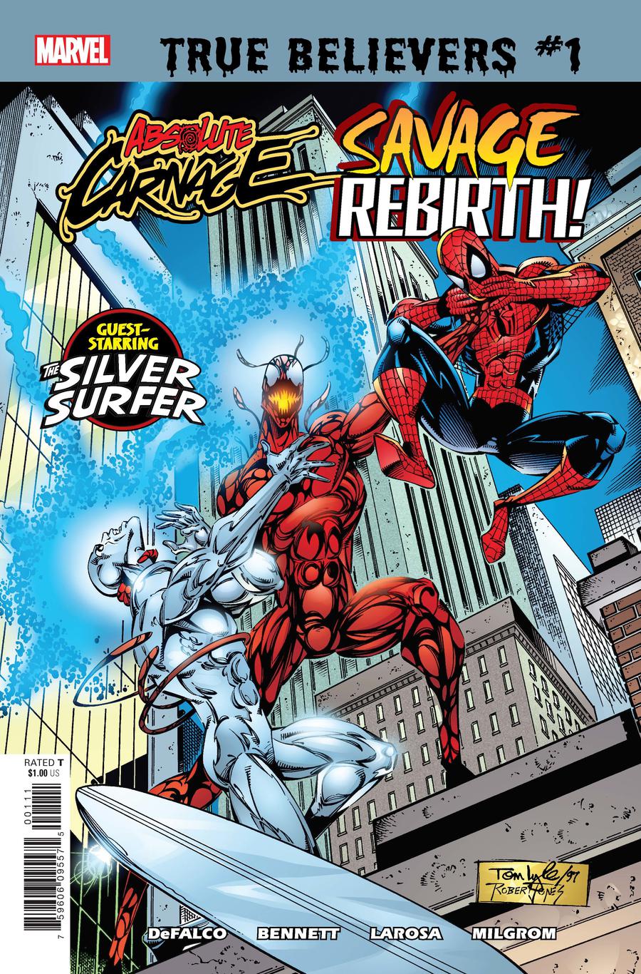 True Believers Absolute Carnage Savage Rebirth #1 Cover A Regular Tom Lyle Cover