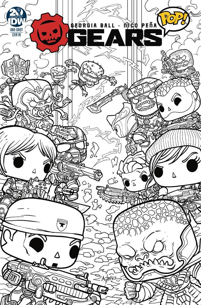 Gears POP One Shot Cover B Incentive Nico Pena Variant Cover