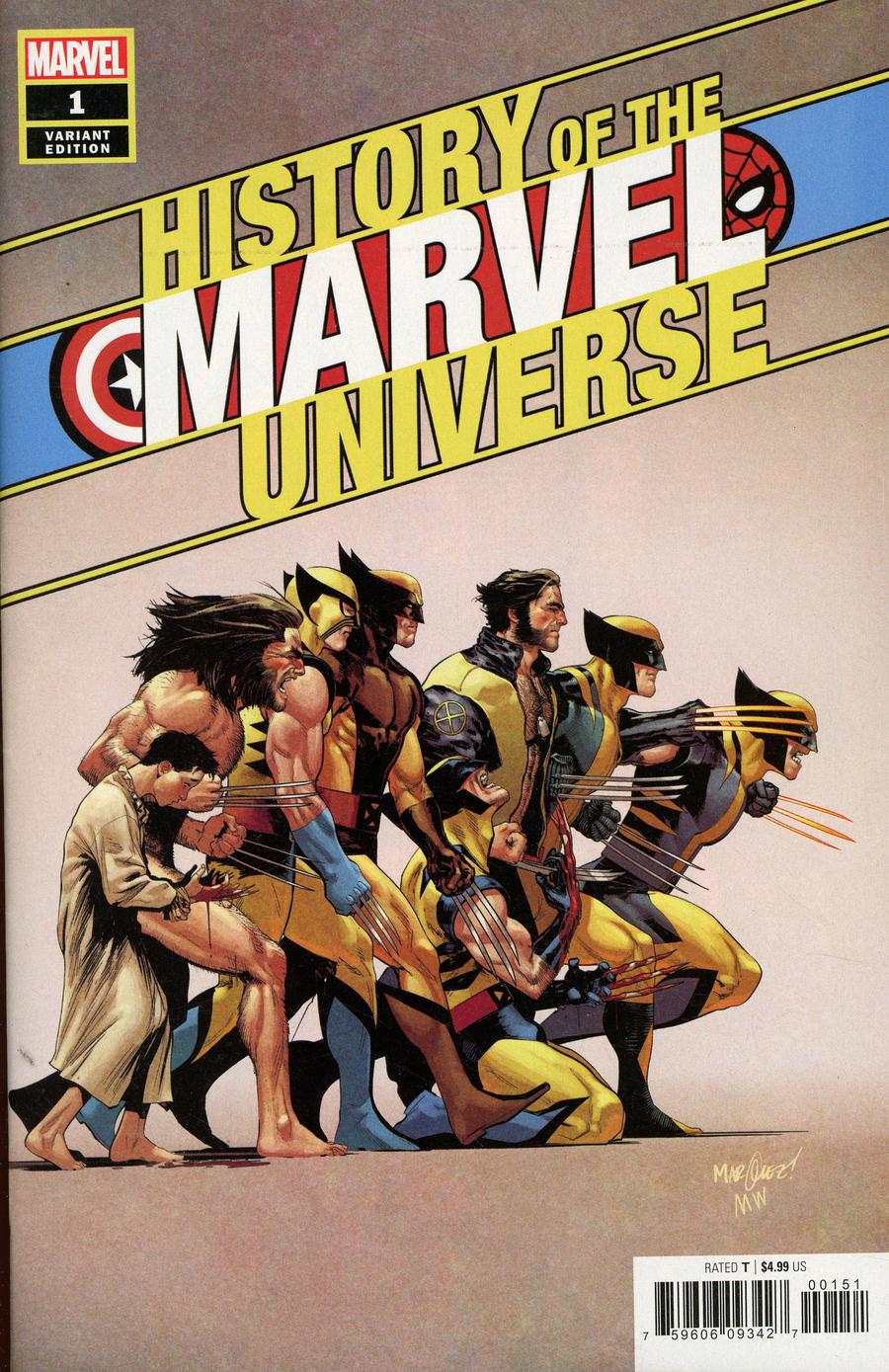 History Of The Marvel Universe #1 Cover D Incentive David Marquez Variant Cover