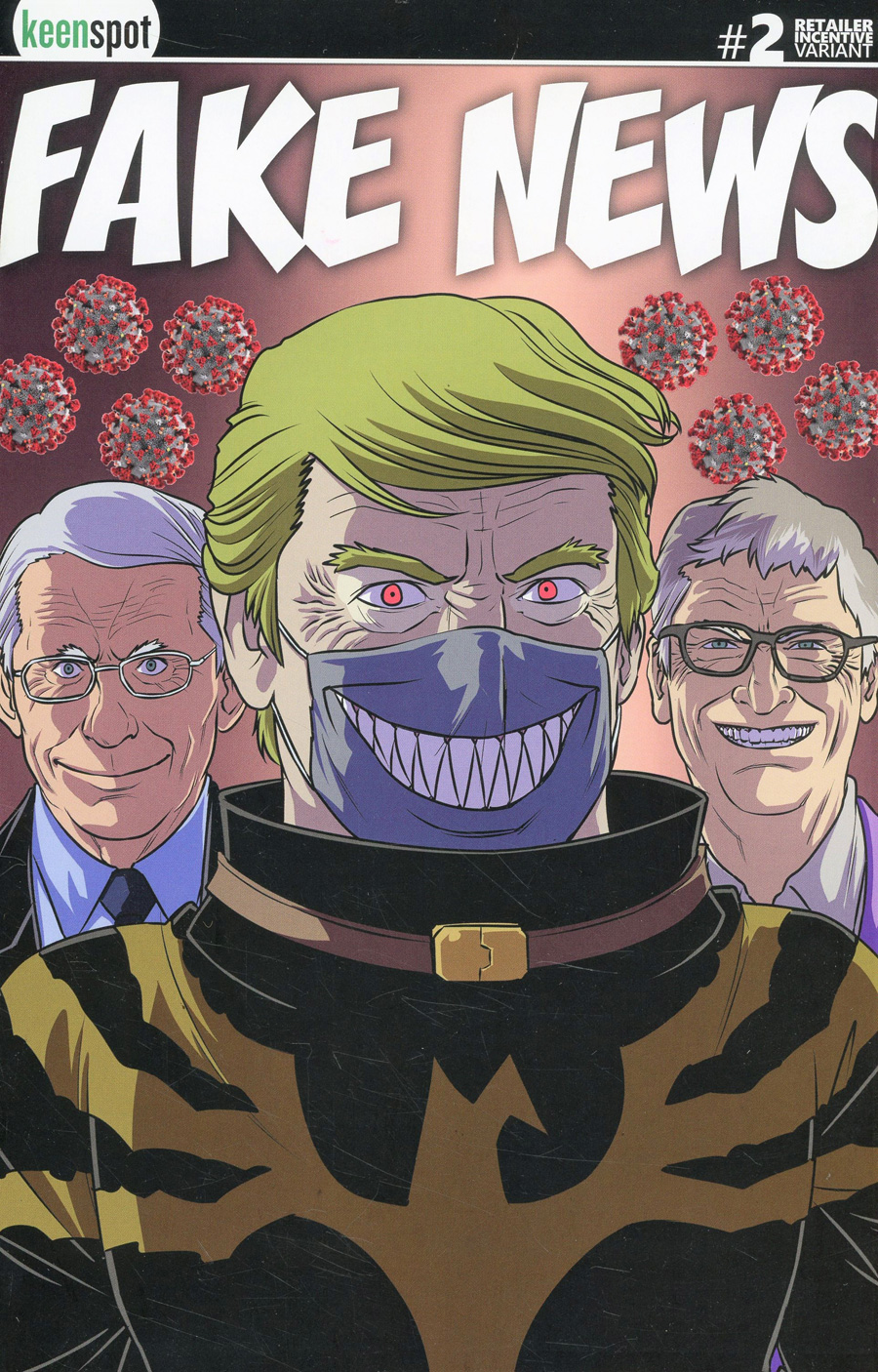 Donald Who Laughs #2 Cover D Incentive Fake News Variant Cover