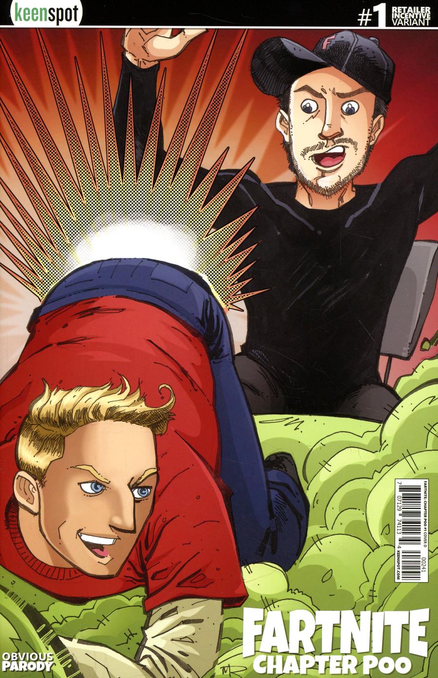 Fartnite Chapter Poo #1 Cover D Incentive Tfue Parody Variant Cover
