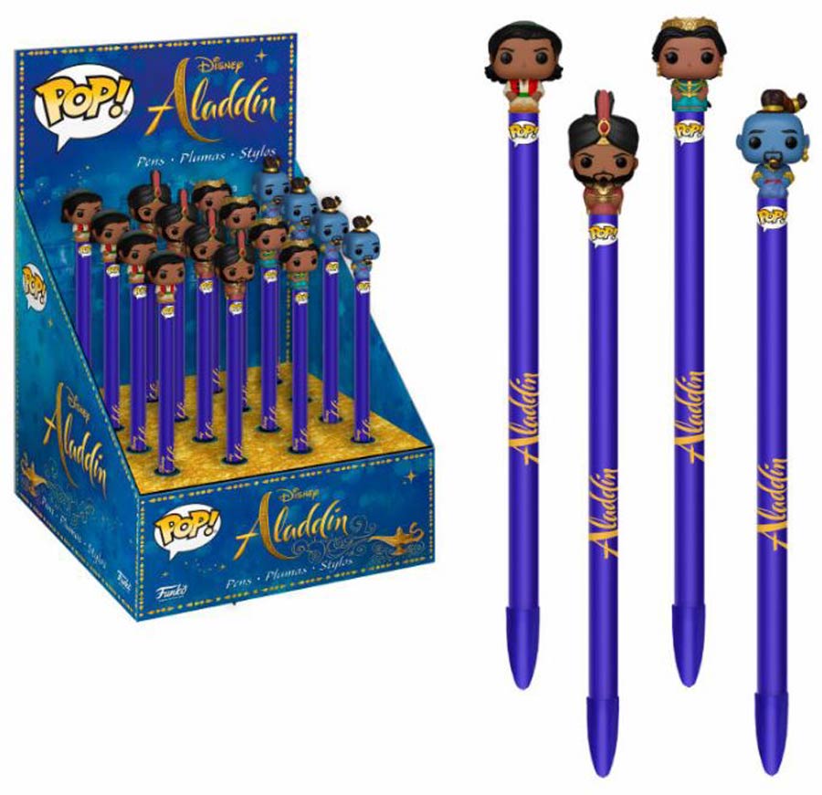 POP Aladdin Live Action Pen Topper 16-Piece Display