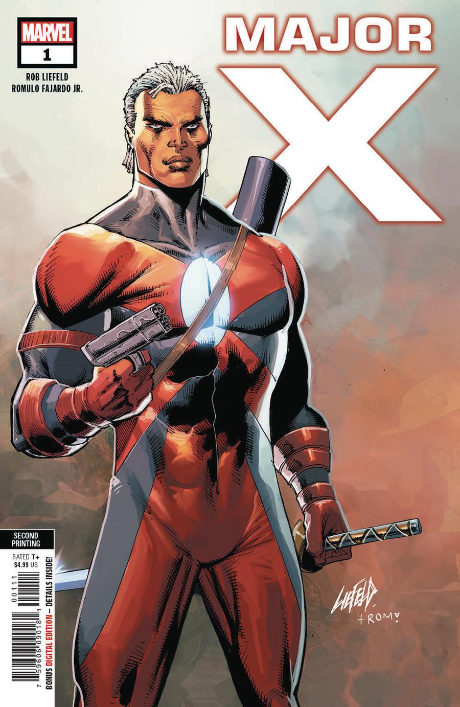 Major X #1 Cover D 2nd Ptg Variant Rob Liefeld Cover