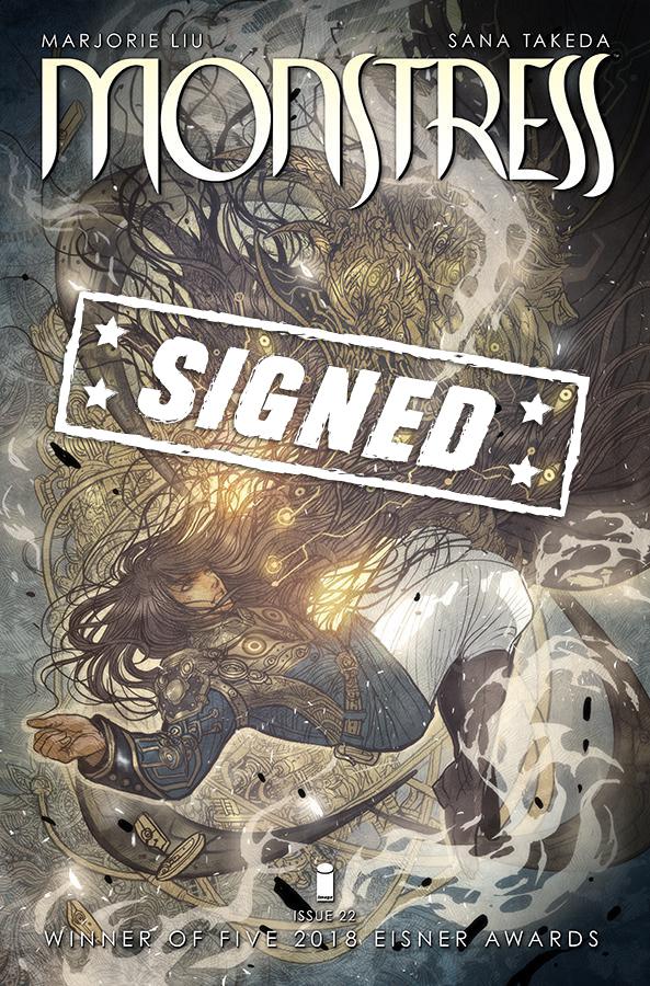 Monstress #22 Cover B Signed By Marjorie Liu