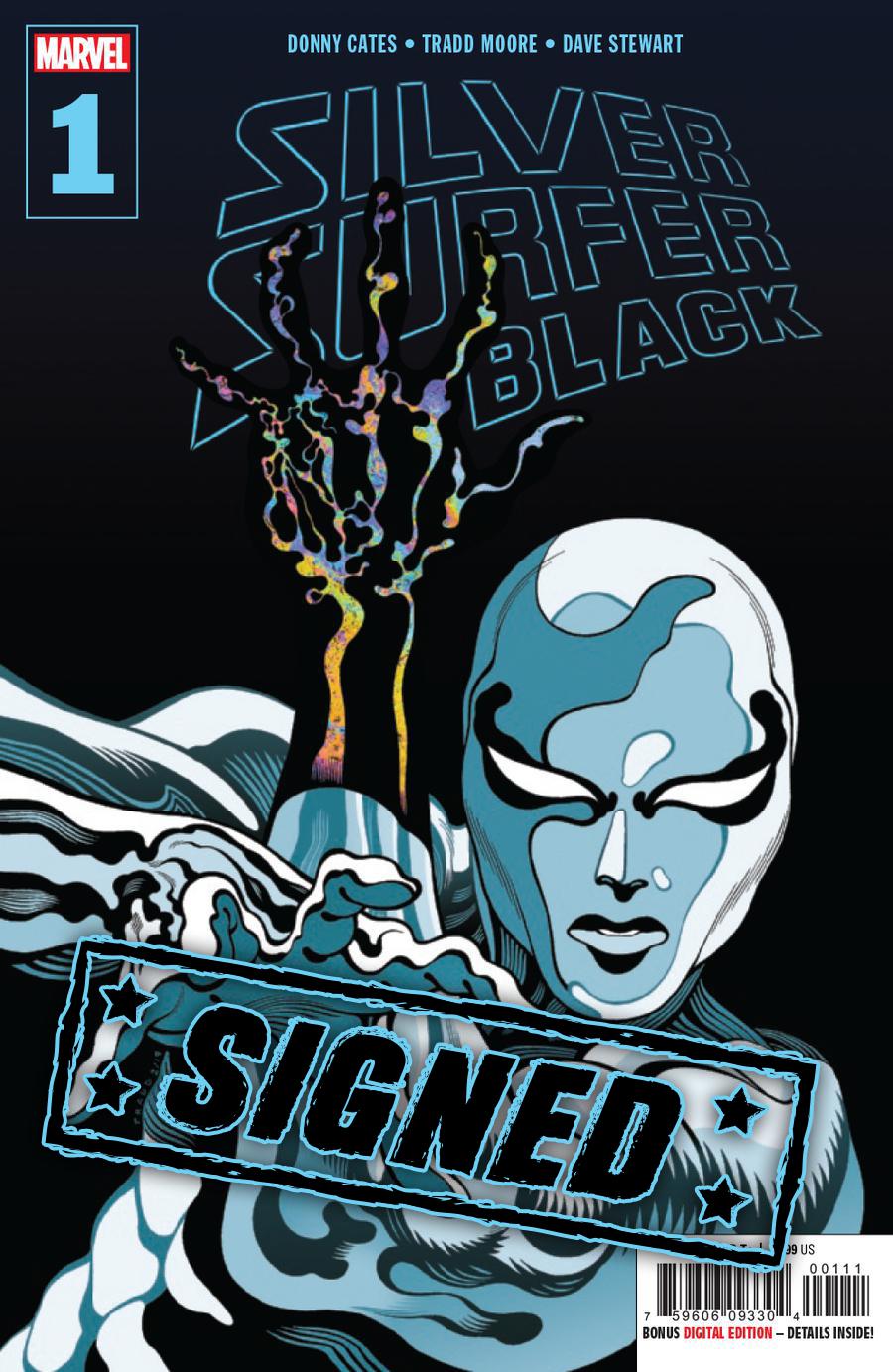 Silver Surfer Black #1 Cover K 1st Ptg Regular Tradd Moore Cover Signed By Tradd Moore