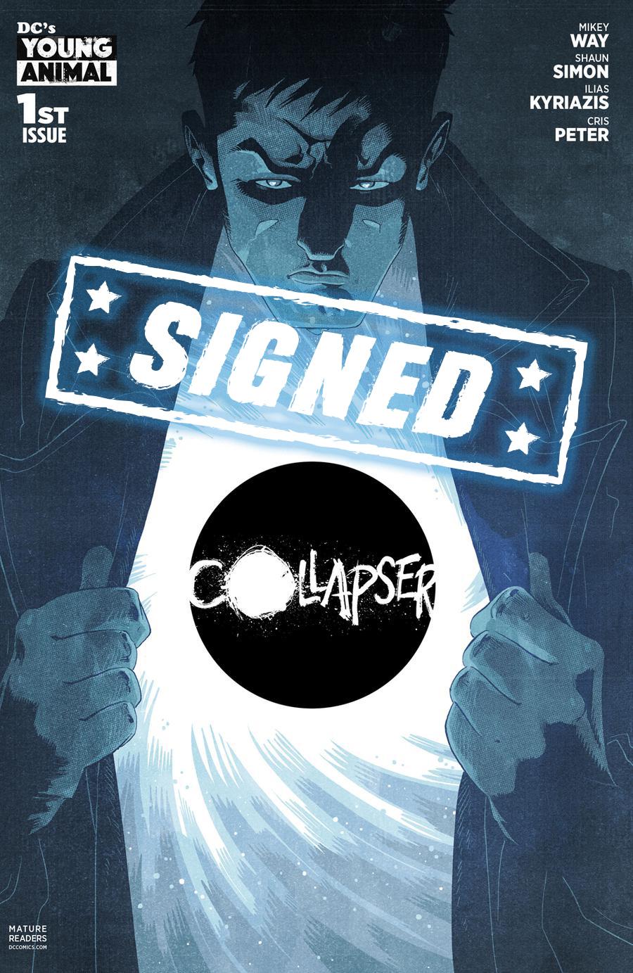 Collapser #1 Cover C Regular Ilias Kyriazis Cover Signed By Mikey Way & Shaun Simon