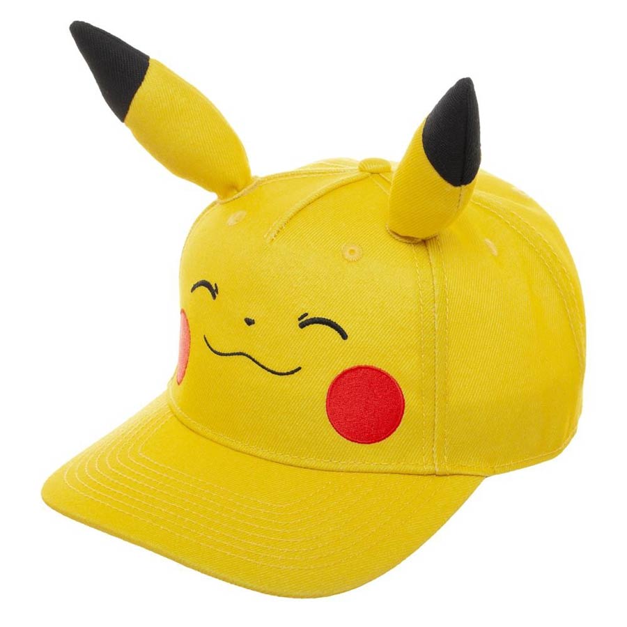 Pokemon Pikachu Face Snapback Cap