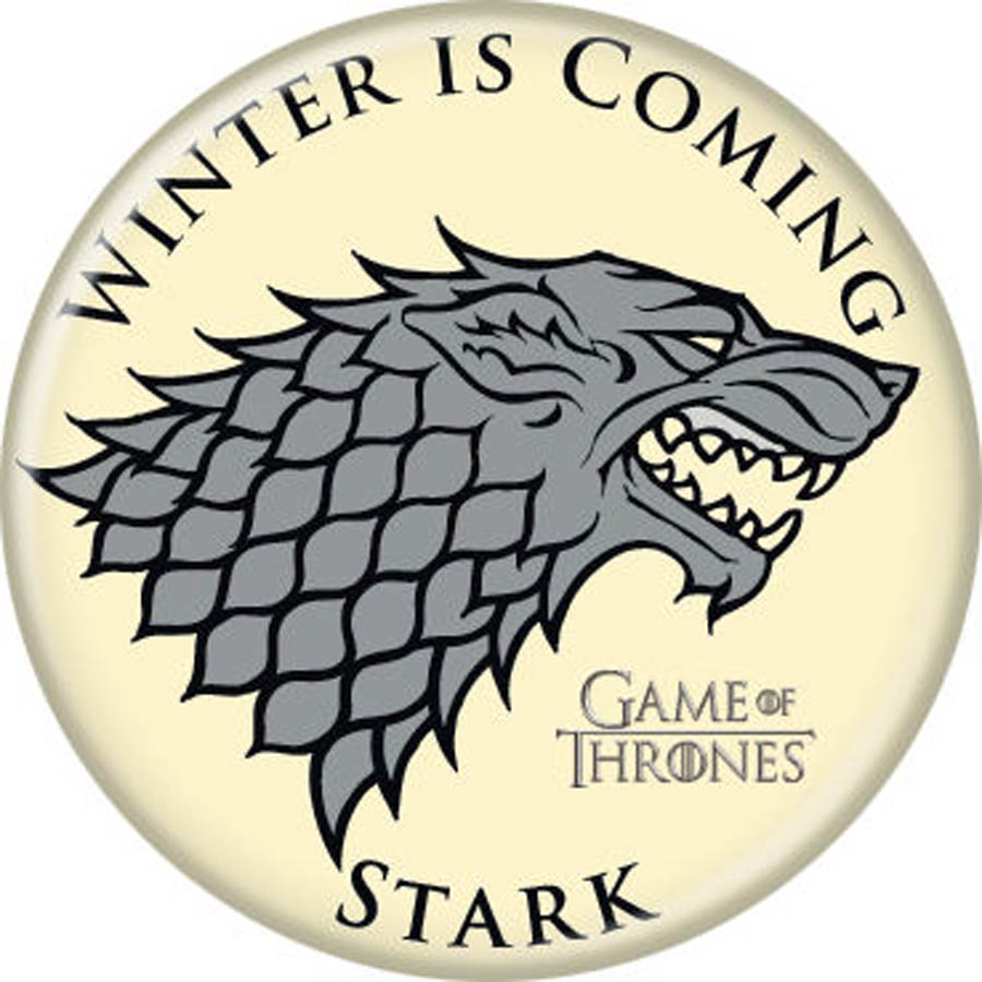 Game Of Thrones 1.25-inch Button - Stark Emblem (87347)
