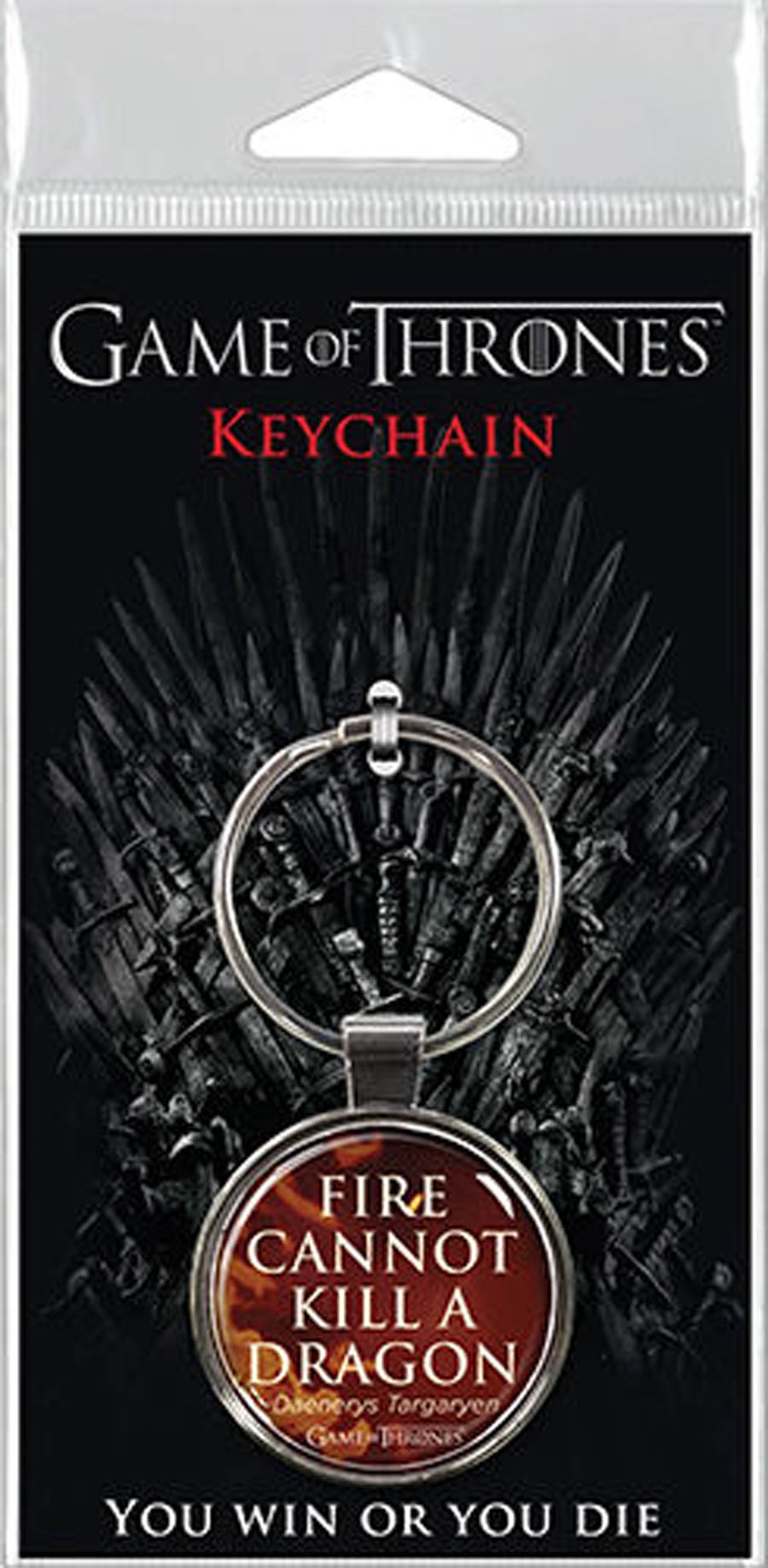 Game Of Thrones Keychain - Fire Cannot Kill A Dragon (66180KR)