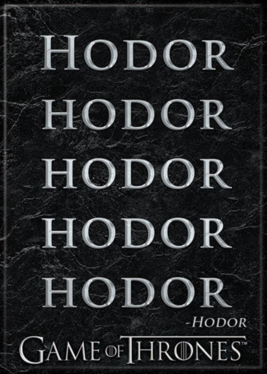 Game Of Thrones 2.5x3.5-inch Magnet - Hodor Hodor Hodor (73225GT)