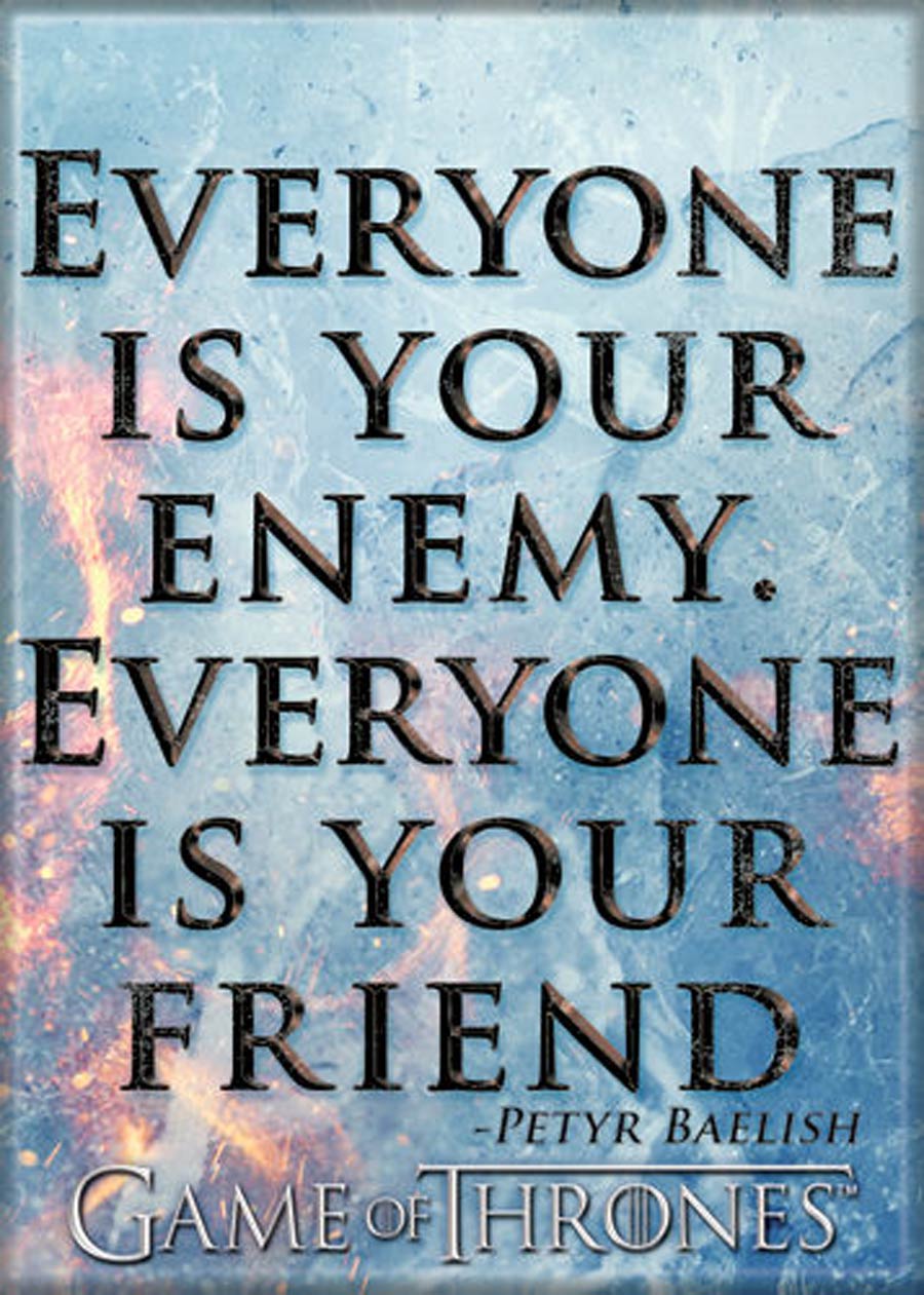 Game Of Thrones 2.5x3.5-inch Magnet - Everyone Enemy (73227GGT)