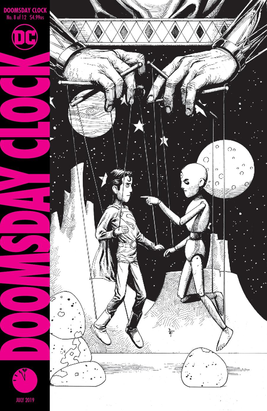Doomsday Clock #8 Cover C 2nd Ptg Variant Gary Frank Cover