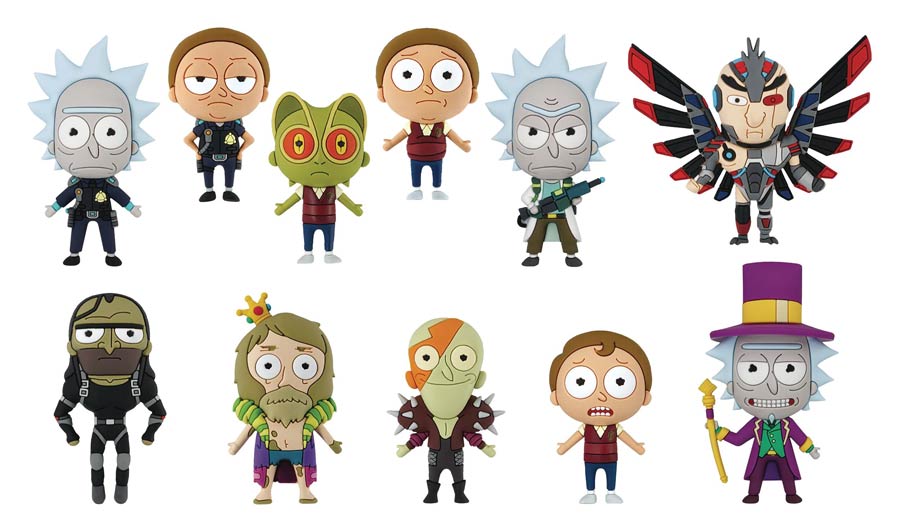 Rick And Morty Figural Keyring Series 3 Blind Mystery Box