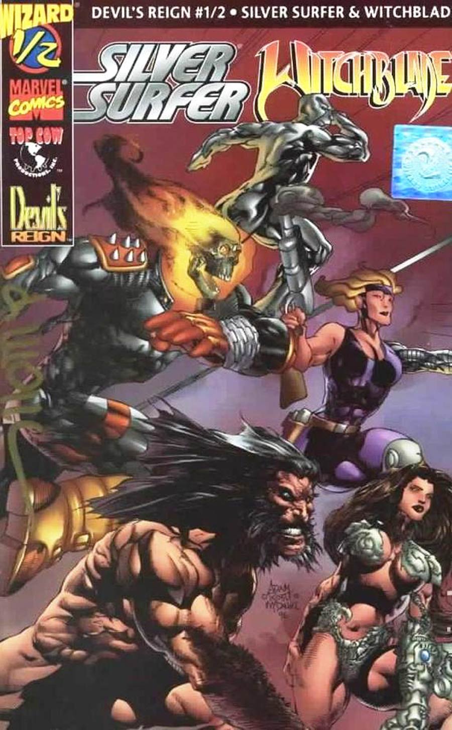 Devils Reign #1/2 Cover E Wizard Signed Edition David Wohl With Certificate