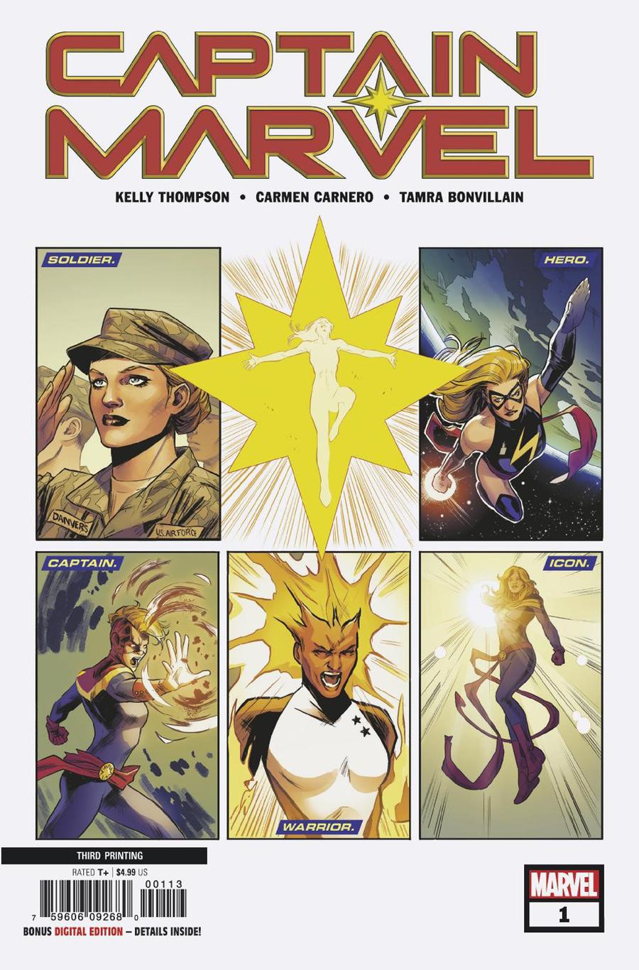 Captain Marvel Vol 9 #1 Cover N 3rd Ptg Variant Carmen Nunez Camero Cover