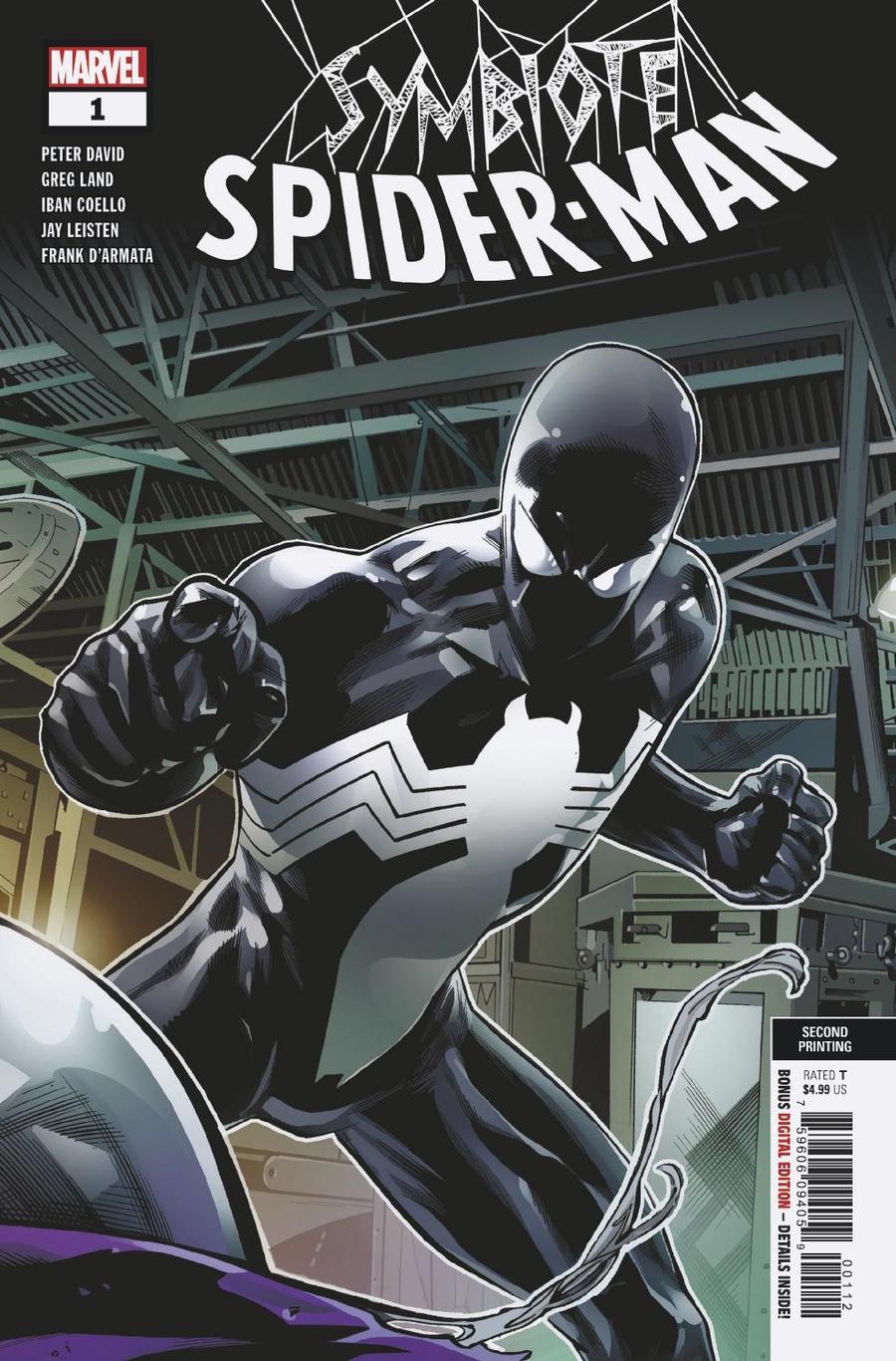 Symbiote Spider-Man #1 Cover M 2nd Ptg Variant Greg Land Cover
