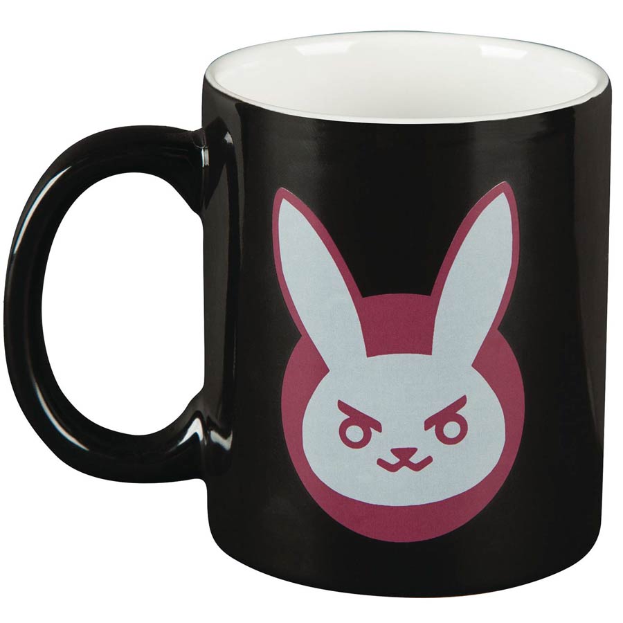 Overwatch Ceramic Mug - D.Va Logo Black