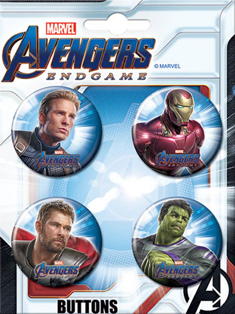 Avengers Endgame Carded 4-Button Set A (87527BT4)
