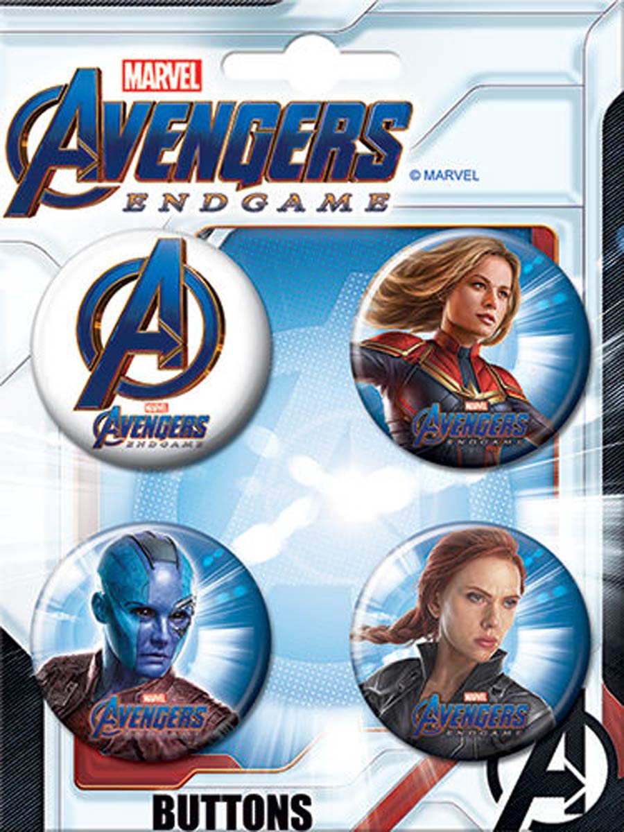 Avengers Endgame Carded 4-Button Set B (87528BT4)