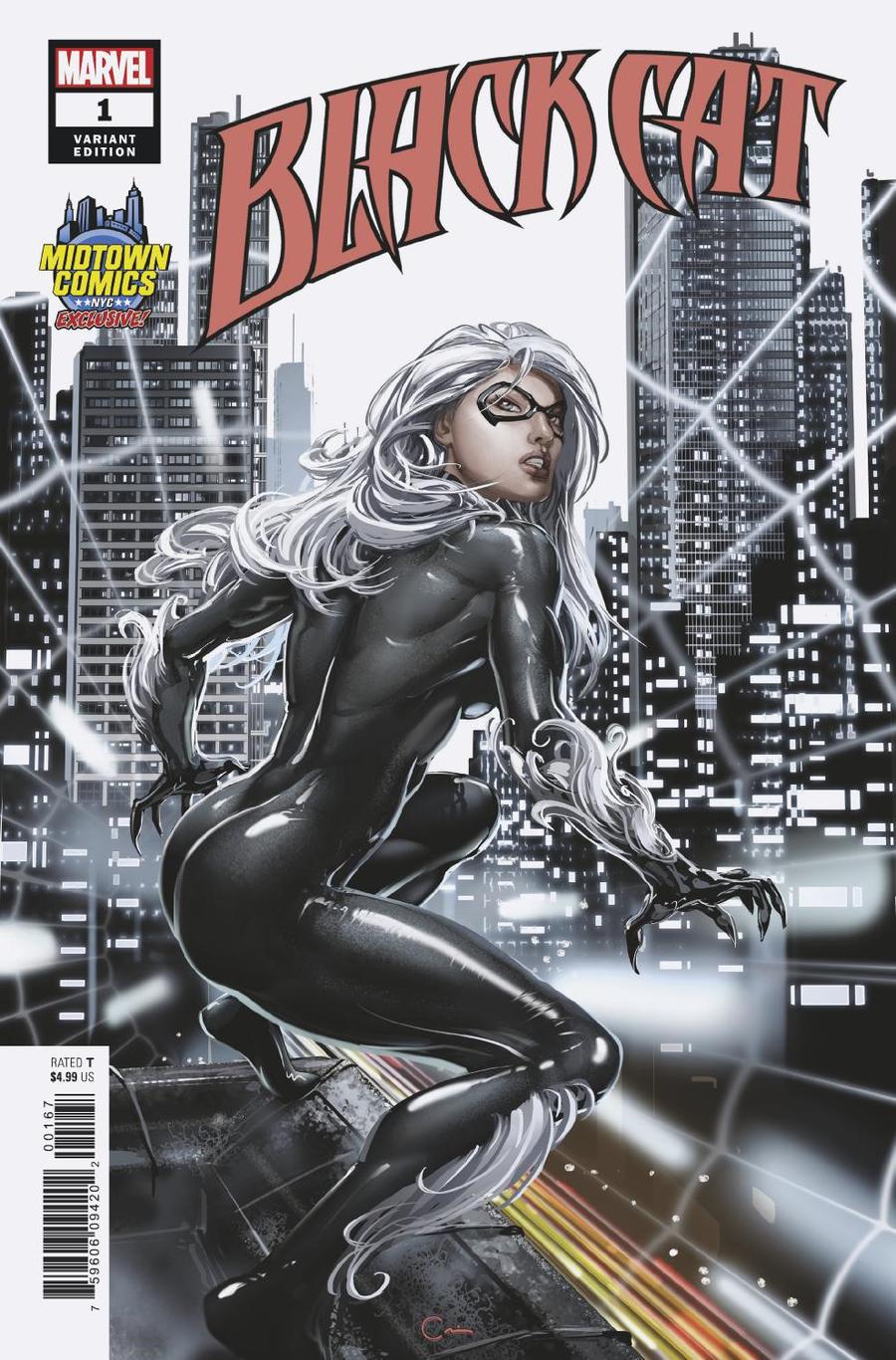 Black Cat #1  Midtown Exclusive Clayton Crain Variant Cover