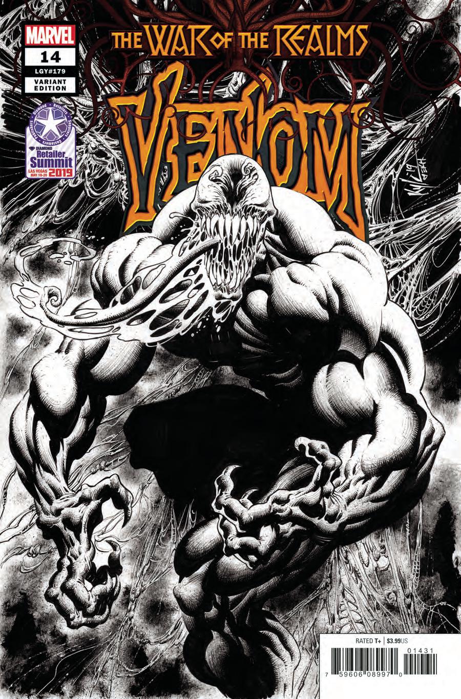 Venom Vol 4 #14 Cover C Variant Kyle Hotz Retailer Summit 2019 Cover (War Of The Realms Tie-In)