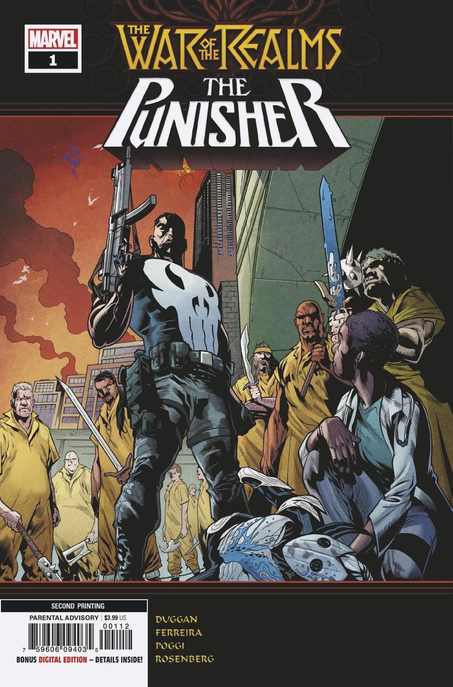 War Of The Realms Punisher #1 Cover E 2nd Ptg Variant Marcelo Ferreira Cover