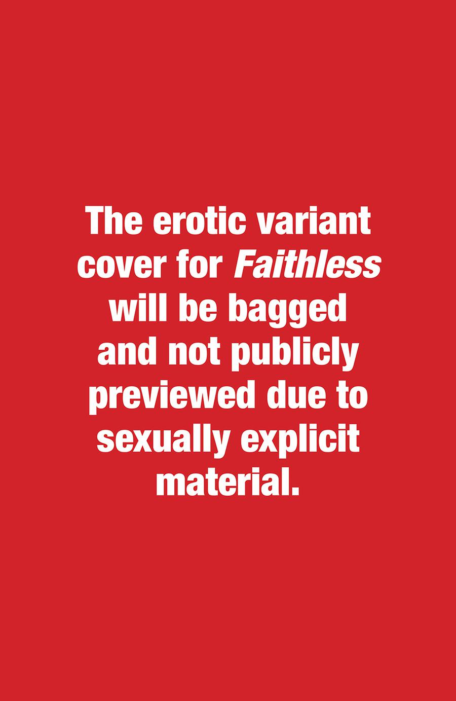 Faithless #1 Cover F 2nd Ptg Variant Maria Llovet Erotica Cover With Polybag