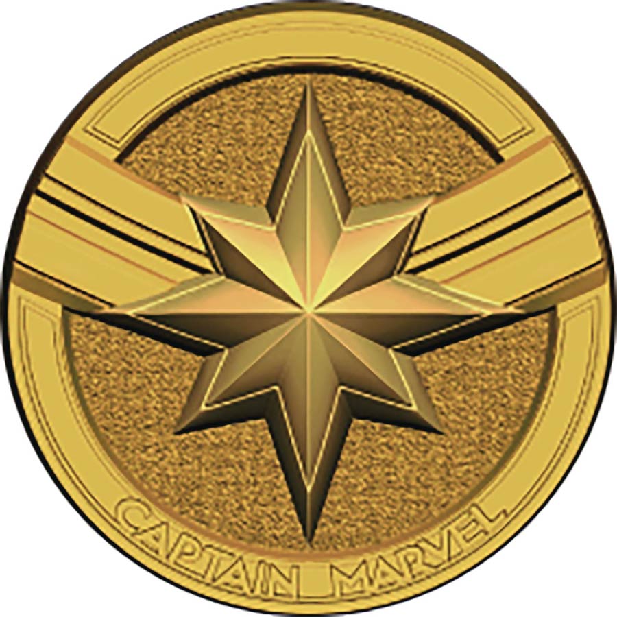 Captain Marvel Logo Pewter Lapel Pin