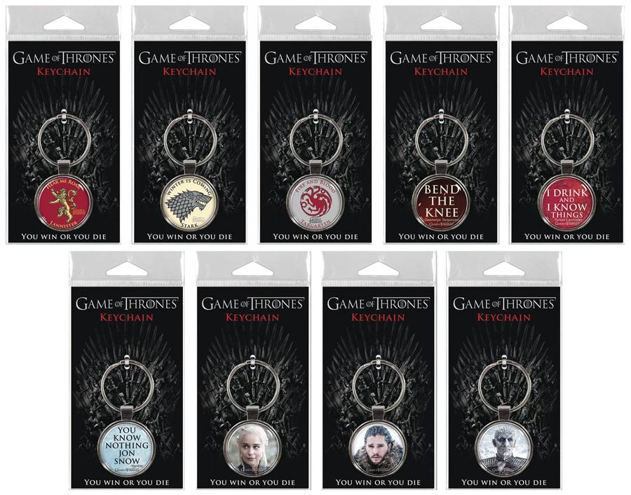 Game Of Thrones Keychain 36-Count Assortment Case