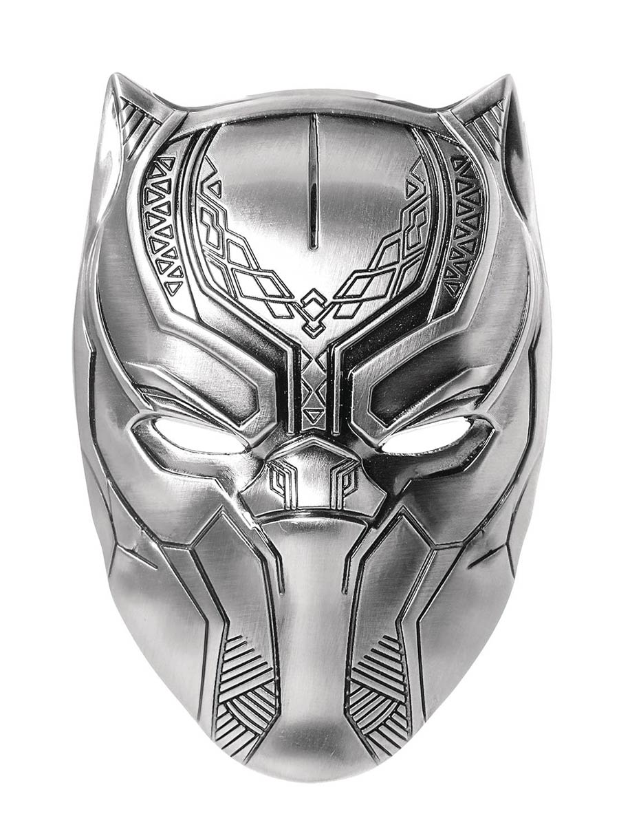 Marvel Black Panther Mask Pewter Lapel Pin