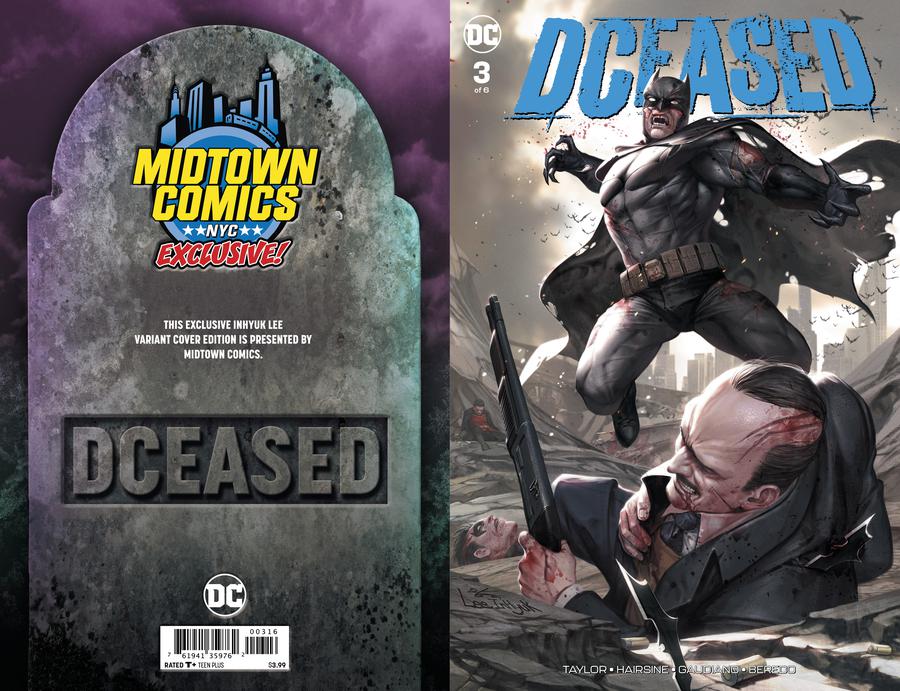 DCeased #3  Midtown Exclusive Cover A Inhyuk Lee Connecting Variant Cover