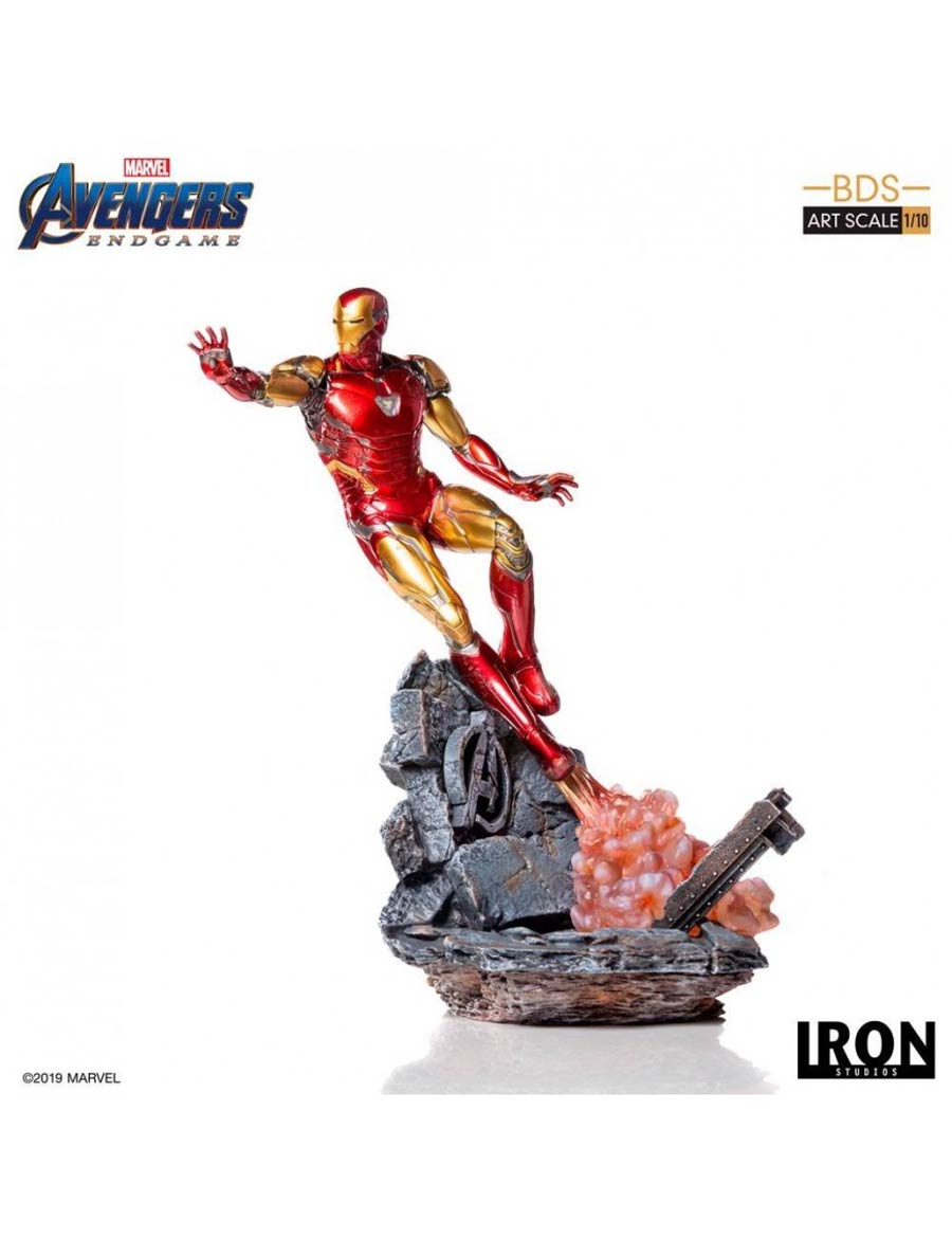Avengers Endgame Iron Man Mark LXXXV Battle Diorama Art Scale Statue