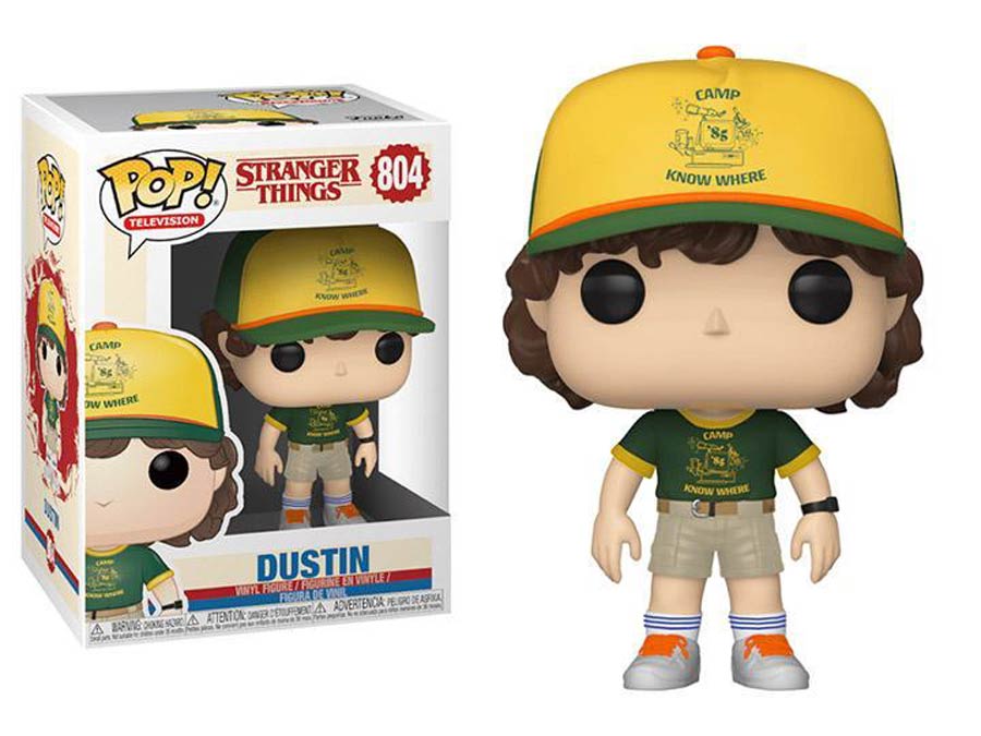 POP Television 804 Stranger Things Dustin At Camp Vinyl Figure