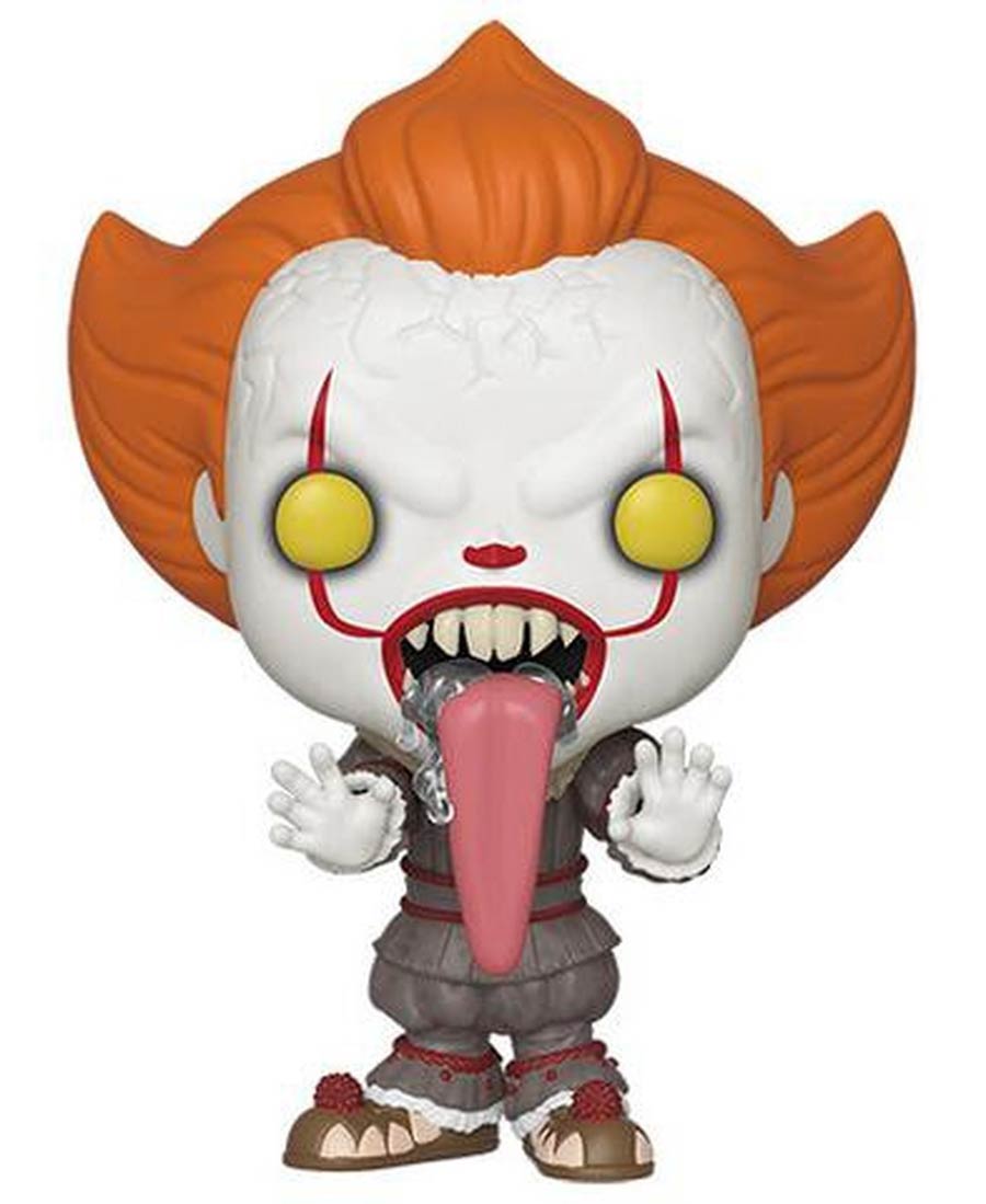 POP Movies It Chapter 2 Pennywise With Dog Tongue Vinyl Figure