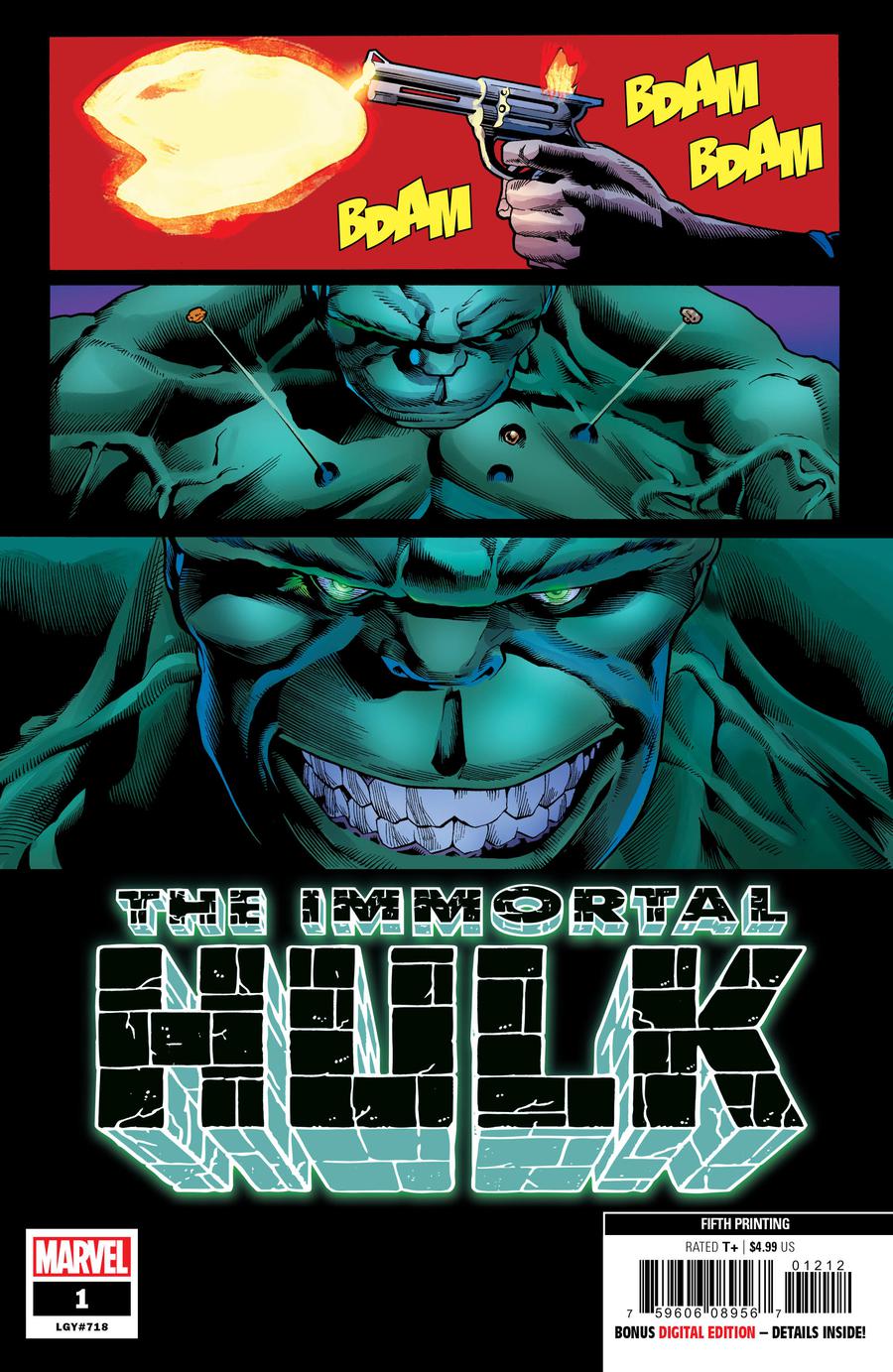 Immortal Hulk #1 Cover K 5th Ptg Variant Joe Bennett Cover